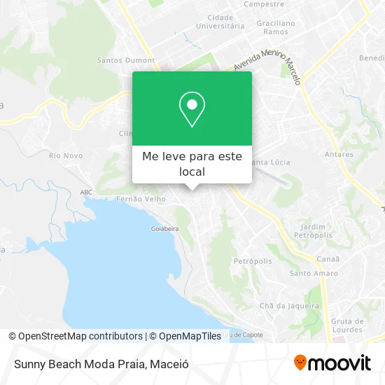 Sunny Beach Moda Praia mapa