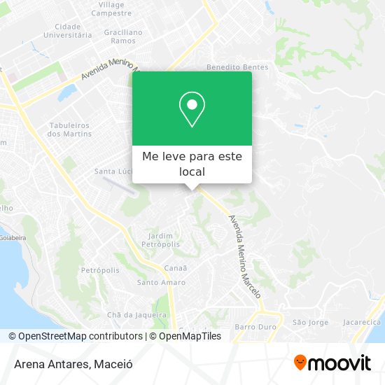 Arena Antares mapa