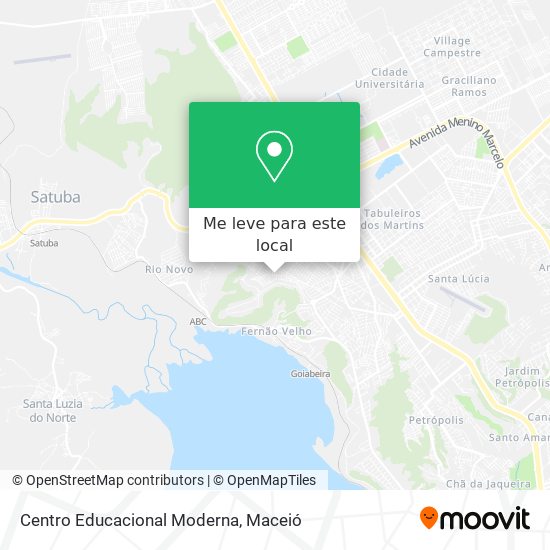 Centro Educacional Moderna mapa