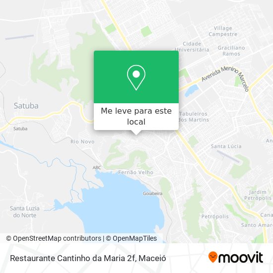 Restaurante Cantinho da Maria 2f mapa