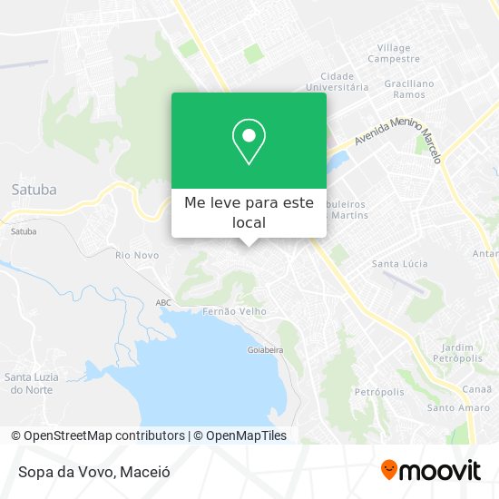Sopa da Vovo mapa