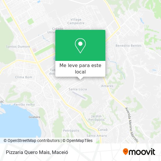 Pizzaria Quero Mais mapa