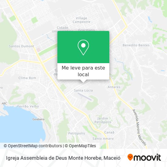 Igreja Assembleia de Deus Monte Horebe mapa