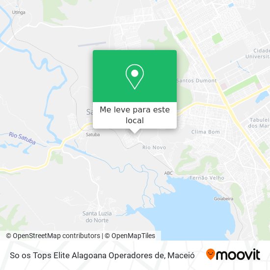 So os Tops Elite Alagoana Operadores de mapa