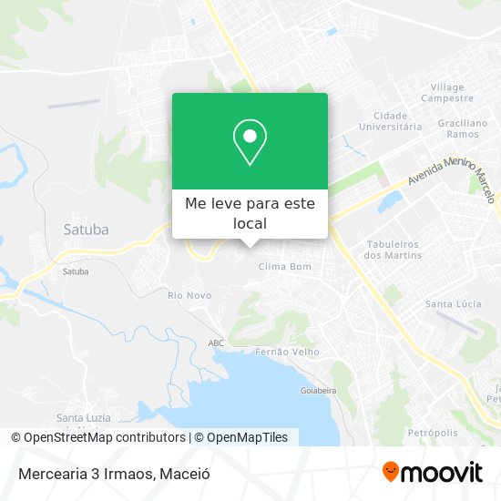 Mercearia 3 Irmaos mapa