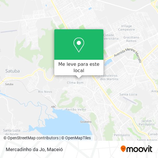 Mercadinho da Jo mapa