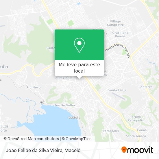 Joao Felipe da Silva Vieira mapa