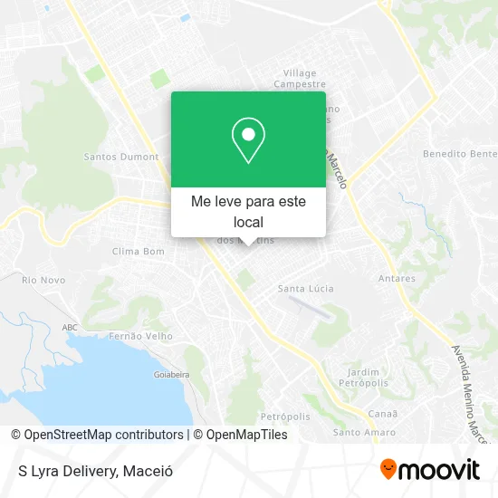 S Lyra Delivery mapa