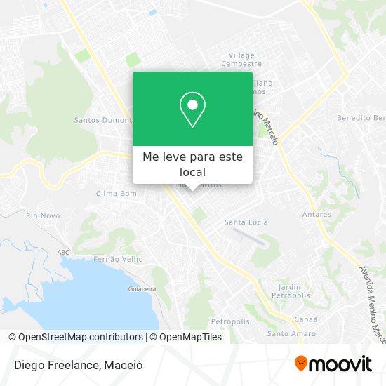 Diego Freelance mapa