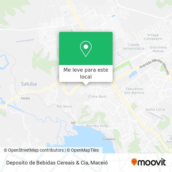 Deposito de Bebidas Cereais & Cia mapa