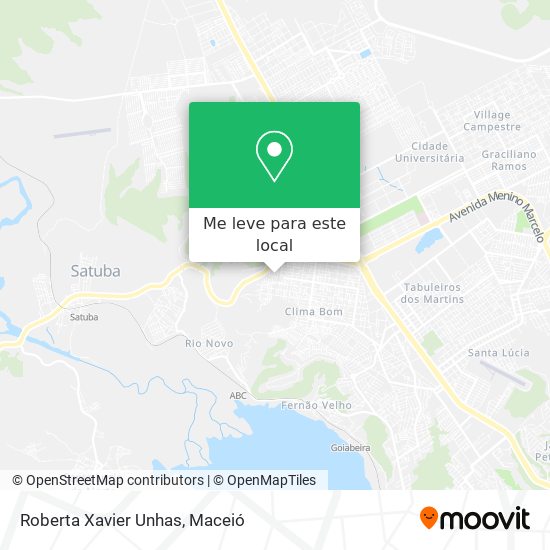 Roberta Xavier Unhas mapa