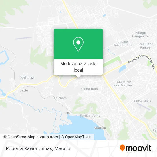 Roberta Xavier Unhas mapa