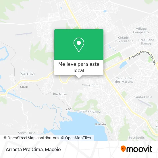 Arrasta Pra Cima mapa