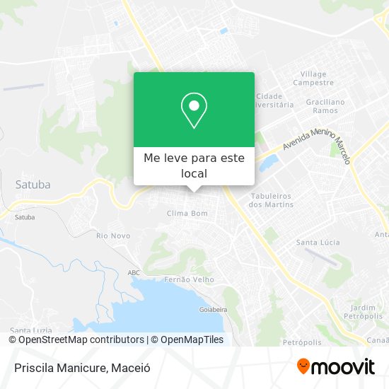 Priscila Manicure mapa