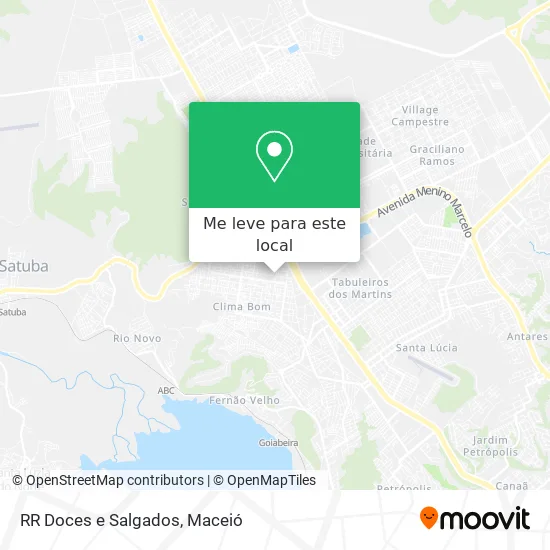 RR Doces e Salgados mapa