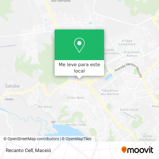 Recanto Cell mapa