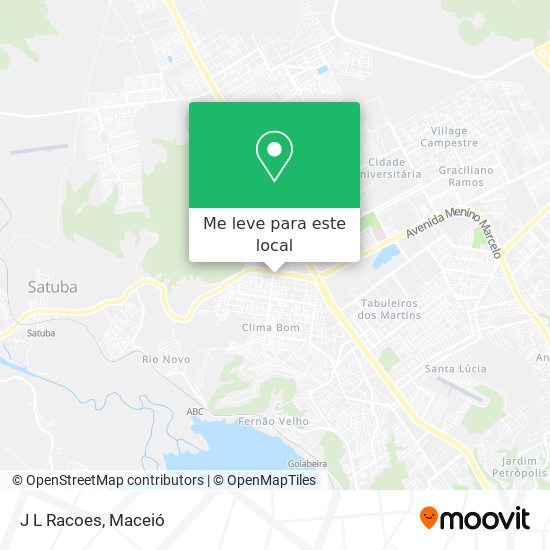 J L Racoes mapa