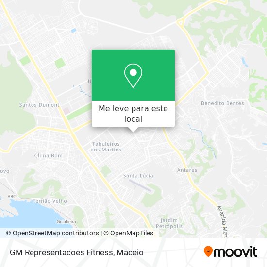 GM Representacoes Fitness mapa