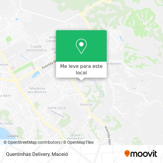 Quentinhas Delivery mapa