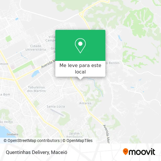 Quentinhas Delivery mapa