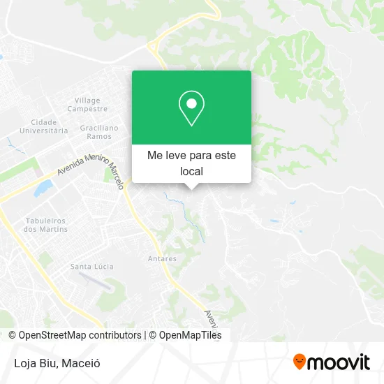 Loja Biu mapa