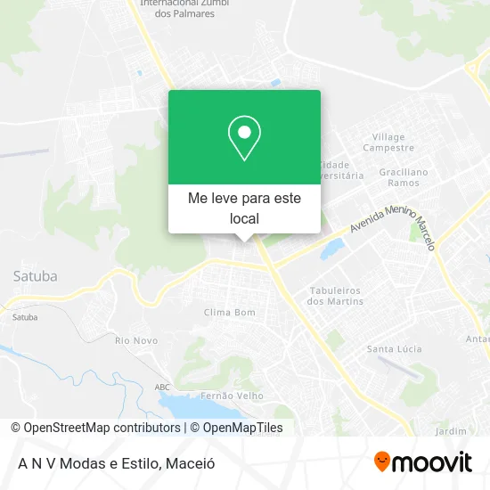 A N V Modas e Estilo mapa