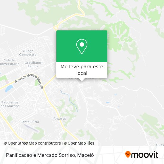 Panificacao e Mercado Sorriso mapa