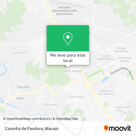 Caixinha de Pandora mapa