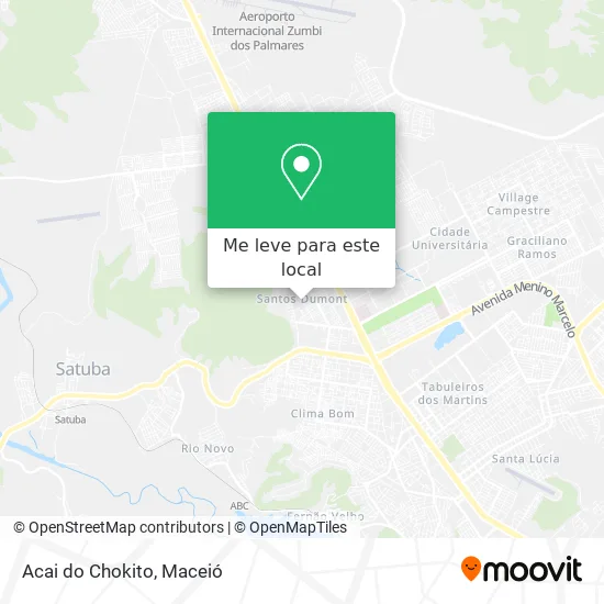 Acai do Chokito mapa