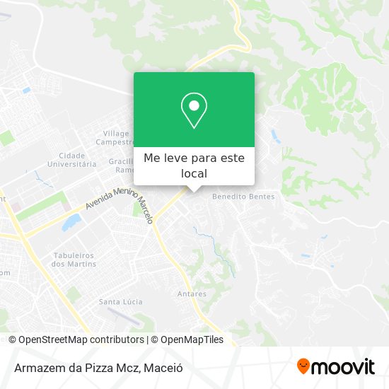 Armazem da Pizza Mcz mapa