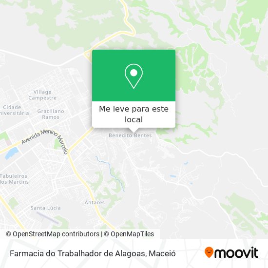 Farmacia do Trabalhador de Alagoas mapa