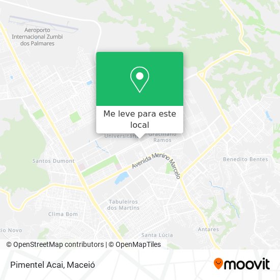 Pimentel Acai mapa