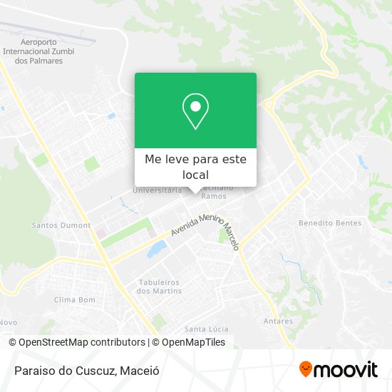 Paraiso do Cuscuz mapa