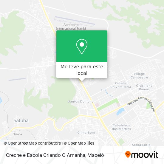 Creche e Escola Criando O Amanha mapa