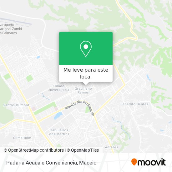 Padaria Acaua e Conveniencia mapa