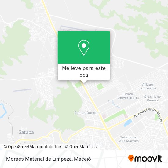 Moraes Material de Limpeza mapa