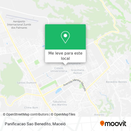 Panificacao Sao Benedito mapa