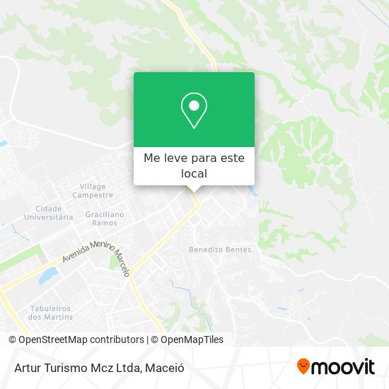 Artur Turismo Mcz Ltda mapa