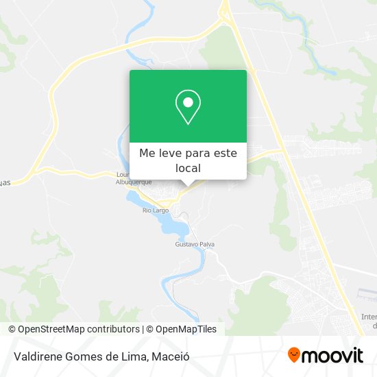 Valdirene Gomes de Lima mapa