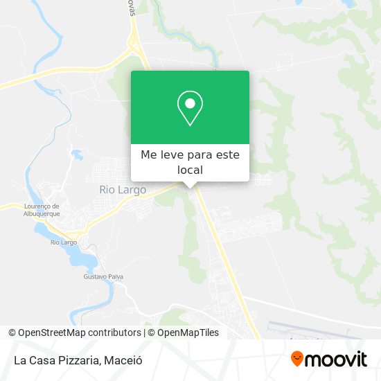 La Casa Pizzaria mapa