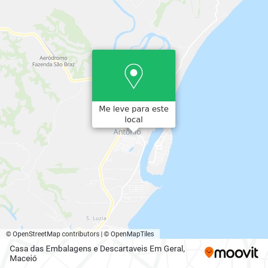 Casa das Embalagens e Descartaveis Em Geral mapa