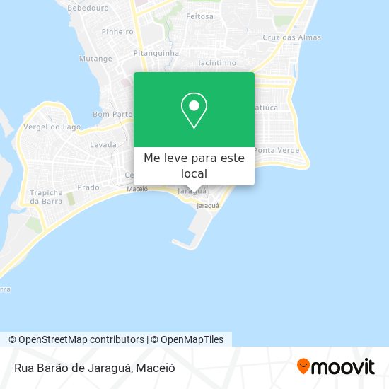 Rua Barão de Jaraguá mapa