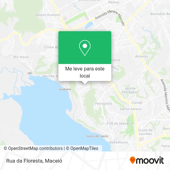 Rua da Floresta mapa