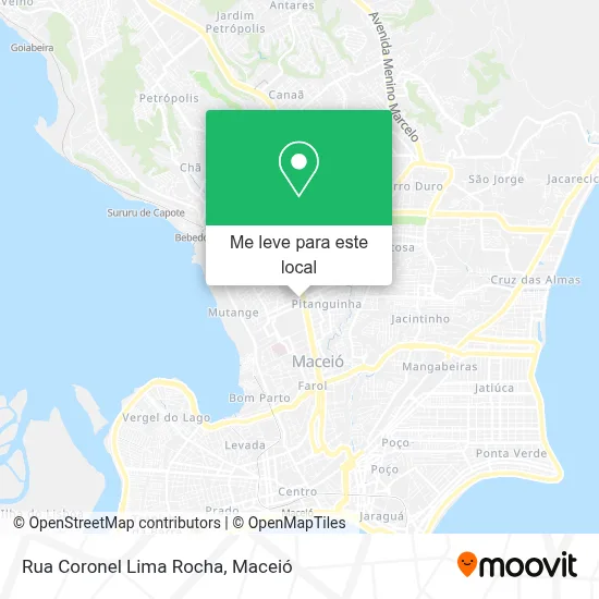 Rua Coronel Lima Rocha mapa