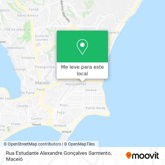 Rua Estudante Alexandre Gonçalves Sarmento mapa