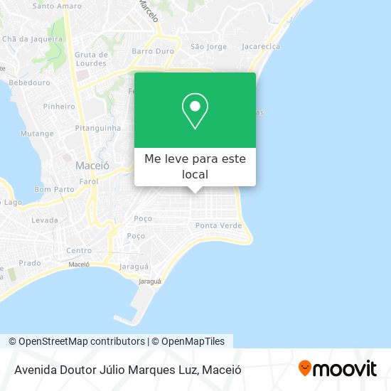 Avenida Doutor Júlio Marques Luz mapa