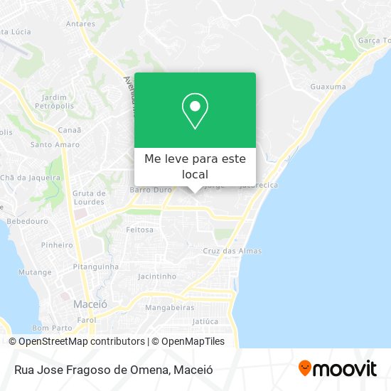 Rua Jose Fragoso de Omena mapa