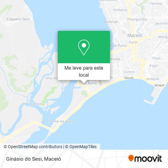 Ginásio do Sesi mapa