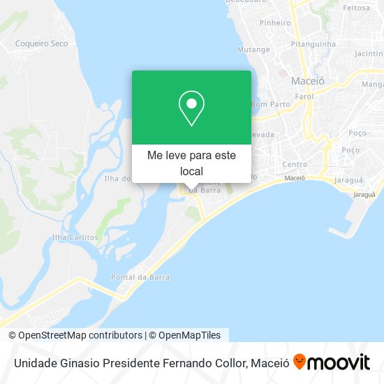 Unidade Ginasio Presidente Fernando Collor mapa