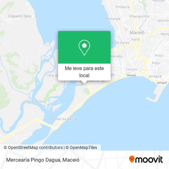 Mercearia Pingo Dagua mapa